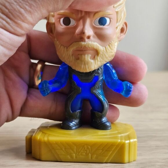 McDonald's Avengers Endgame Thor Collectible Figure Lightning Action Marvel - Picture 5 of 5